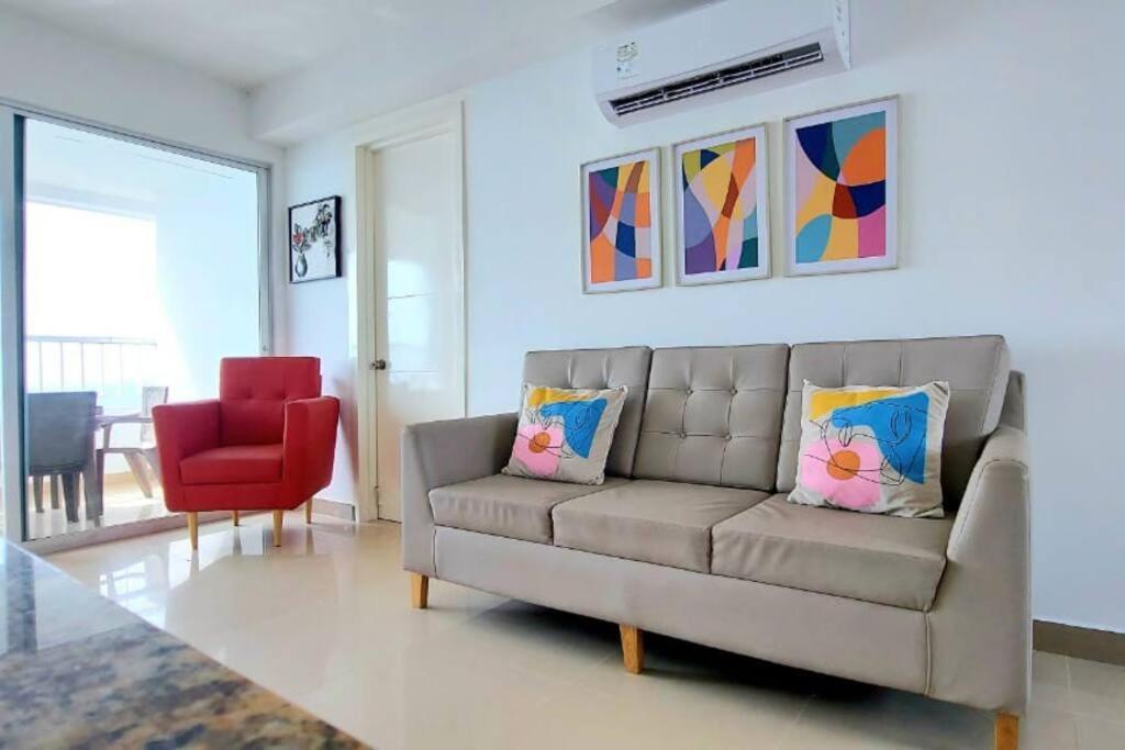 Hermoso Apartamento Vista Al Mar. Edf Palmetto 1 . Cartagena Exterior foto